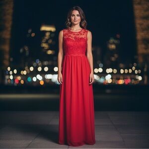 Rafunla Red Gown Sz L